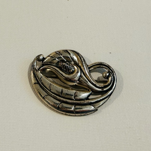 Vintage Silver 925 Silver Floral Brooch - Picture 4 of 4